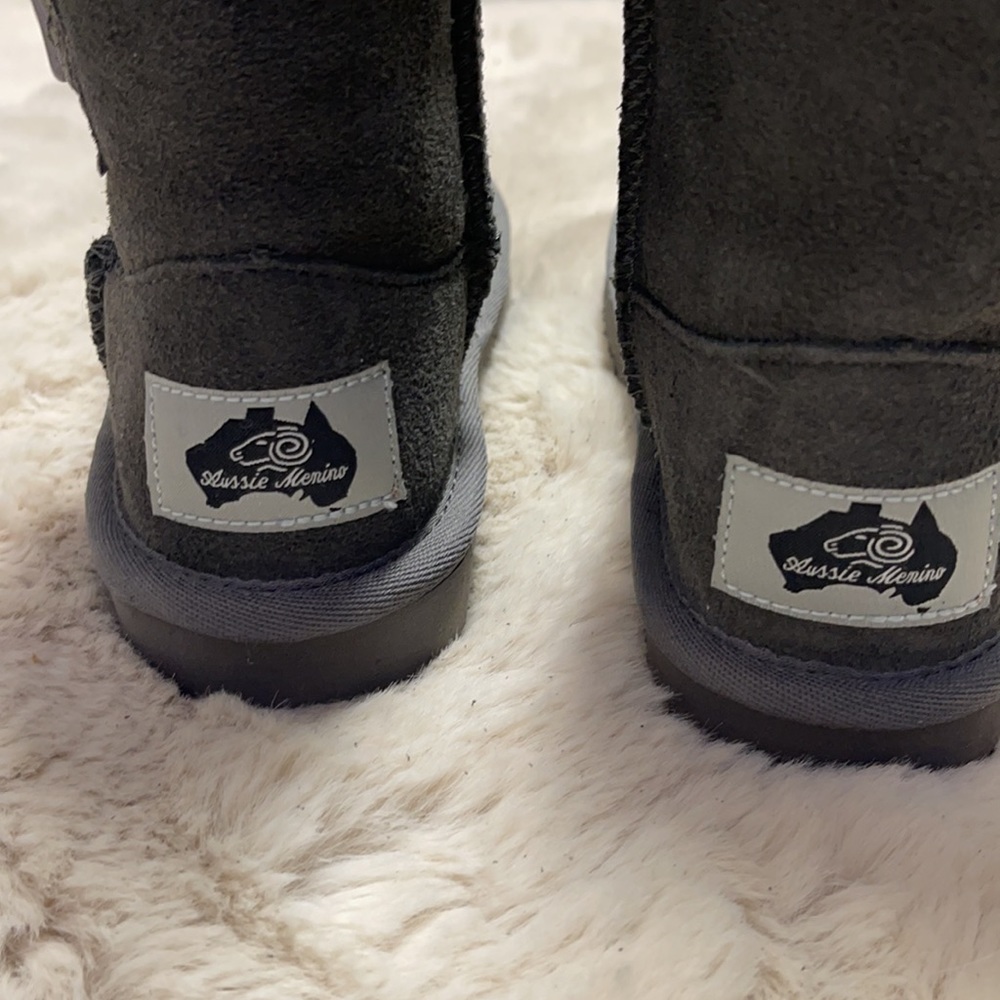 Aussie Merino Suede/Wool Kids Boots - Picture 4 of 14